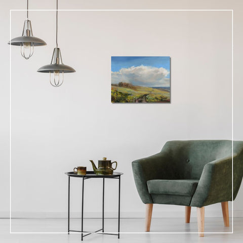 Nose Hill Storm | Original Painting | 11x14x1.5 ready to hang