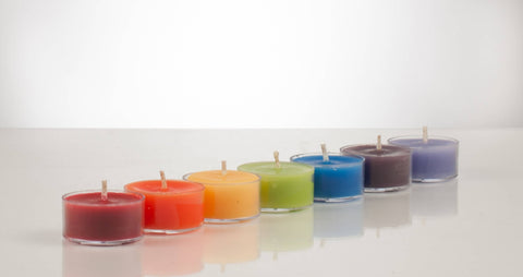 Beeswax Chakra Tealights